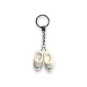 Miffy Porte-clés 2 sabot 4 cm blanc/bleu