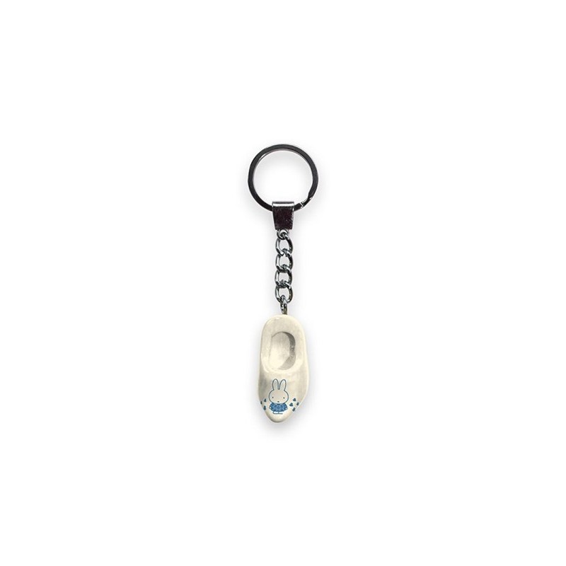 Miffy Porte-clés 1 sabot 4 cm blanc/bleu