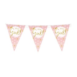 Paperdreams Bunting - naissance fille 10 mètres