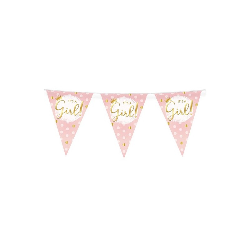 Paperdreams Bunting - naissance fille 10 mètres