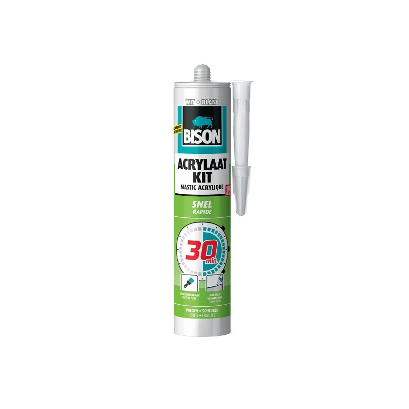 Bison acrylaatkit 30 minuten 310 ml WIT