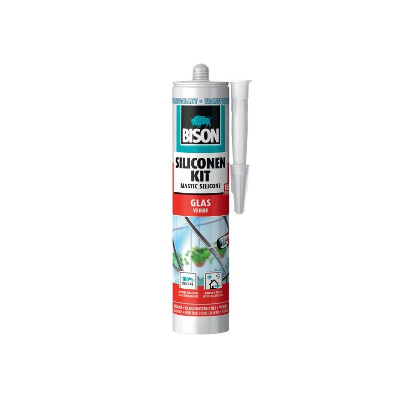 Bison mastic silicone verre 310 ml