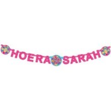 Guirlande de lettres Sarah ''Hourra Sarah''