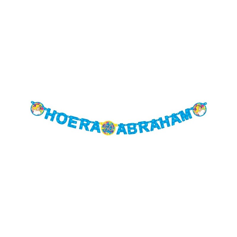 Guirlande de lettres Abraham ''Hourra Abraham''