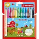 Stabilo Trio jumbo etui a 12 st