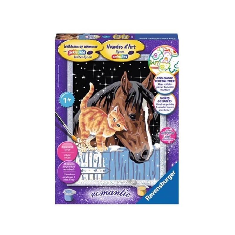 Ravensburger Schilderen op nummer Veulen met katje