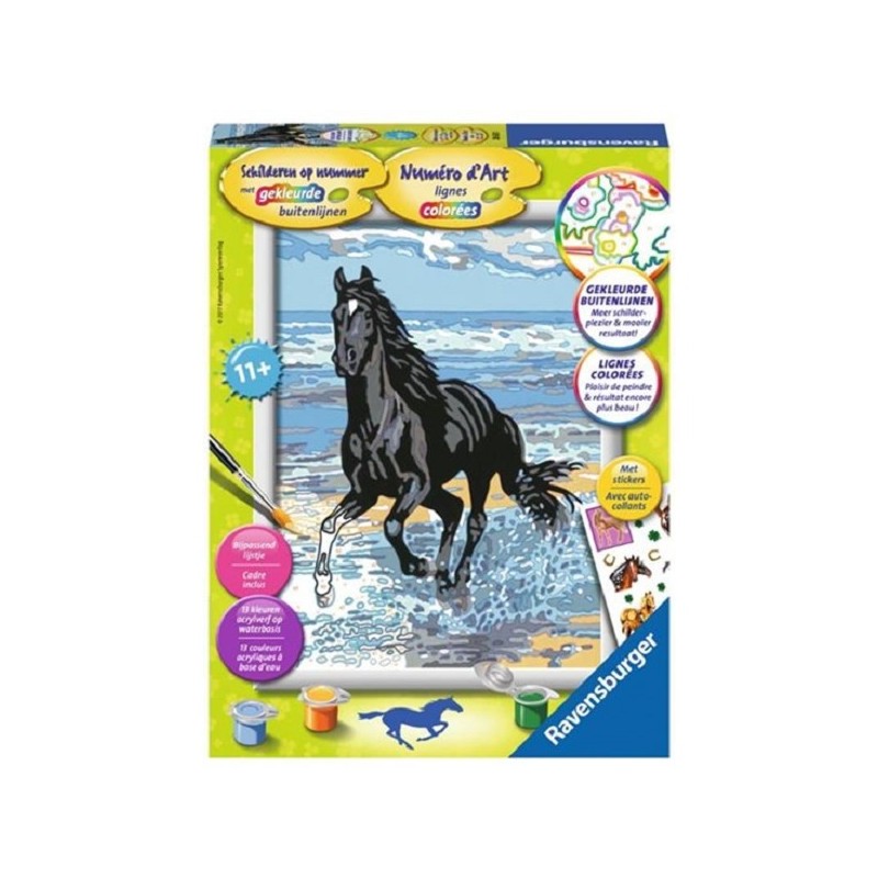 Ravensburger Peinture par numéro Cheval dans les vagues