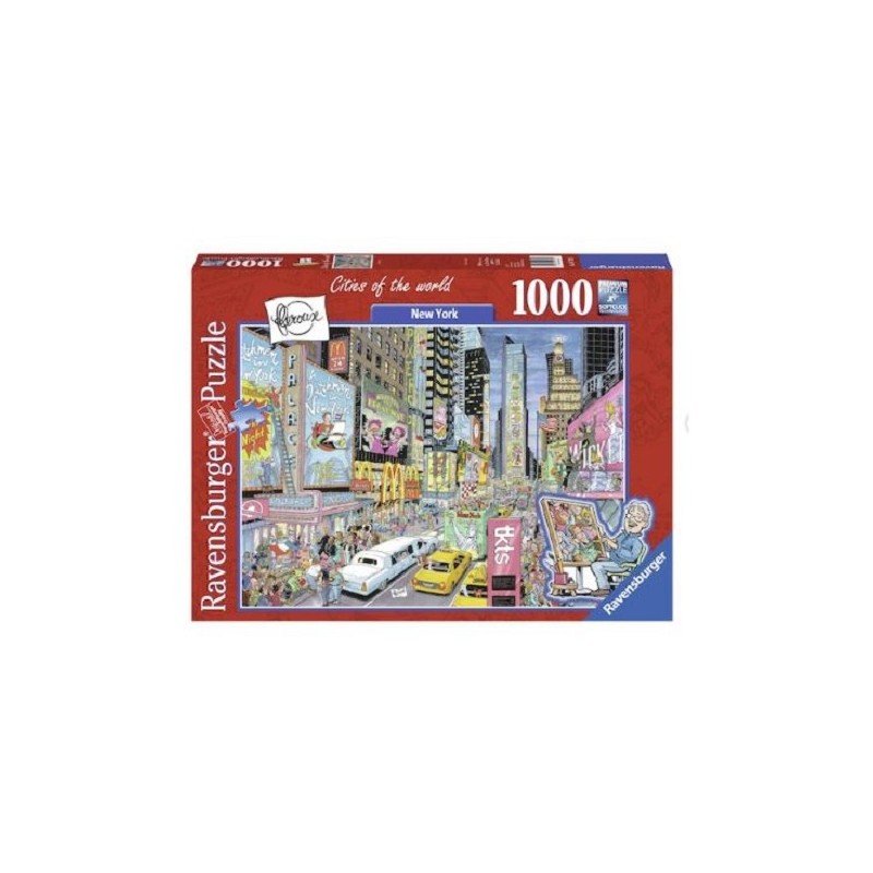 Ravensburger puzzel 1000 stukjes Fleroux: New York City, leeftijd: vanaf 14 jaar
Afmeting:ca. 50x70 cm