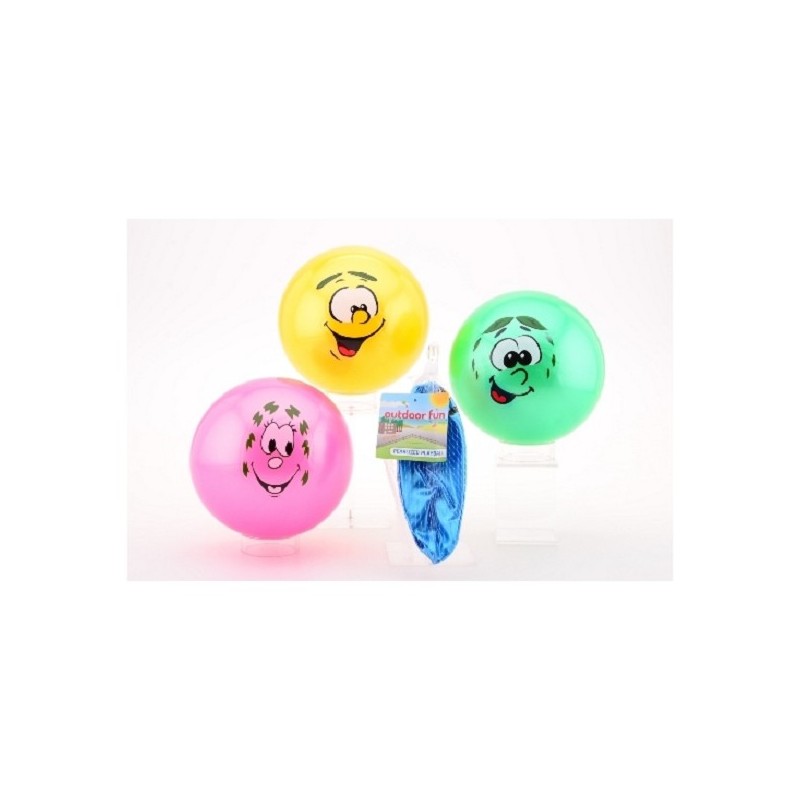 John Toy Outdoor Fun Playball Smiley 85 grammesDisponible en 4 couleurs différentes