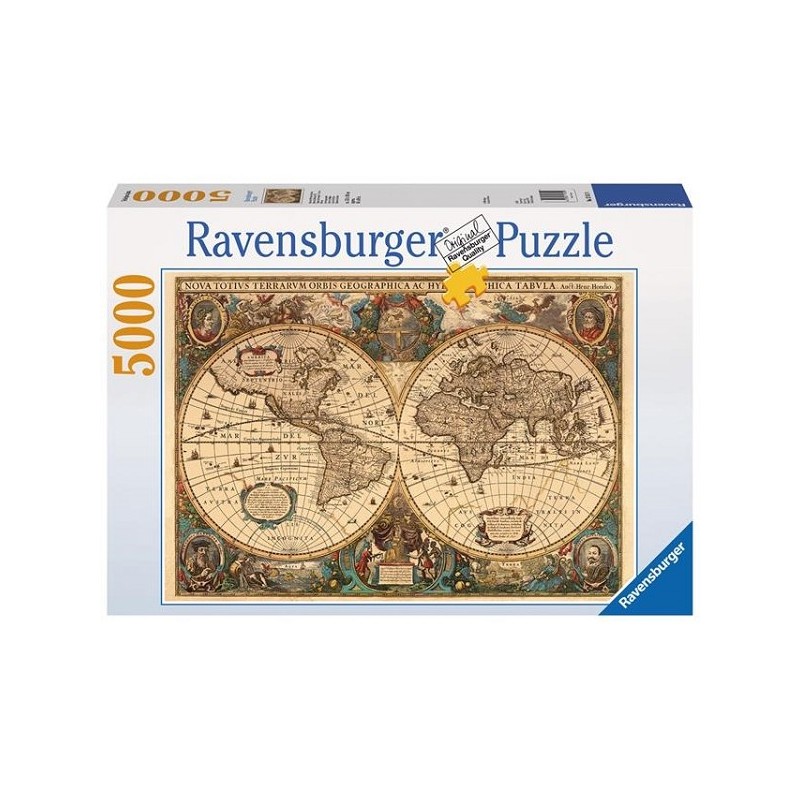 Ravensburger puzzel Antieke wereldkaart 5000pcs