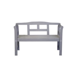 Banc de jardin Friesenbank bois de pin FSC 113x40x75cm gris