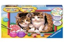 Peinture par numéros Ravensburger : Chatons dans un panier