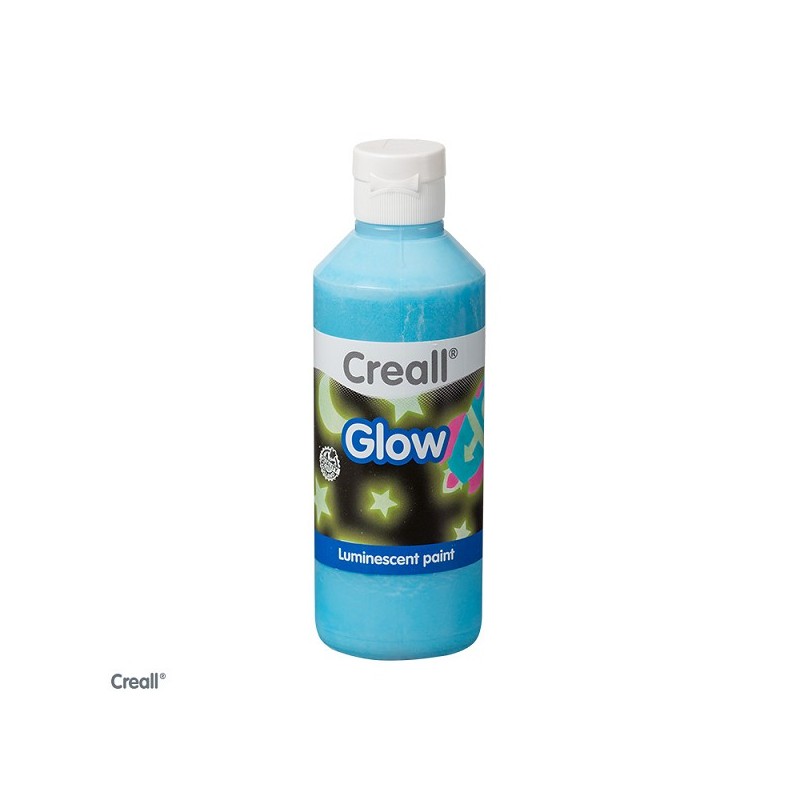 Creall-glow verf 250ml blauw