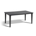 Table de jardin en plastique Jardin Futura couleur graphite / anthracite 165x94cm