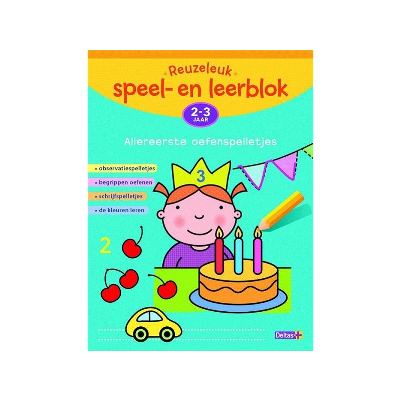 Deltas Reuzeleuk speel- en leerblok- Allereerste oefenspelletjes (2-3jr)