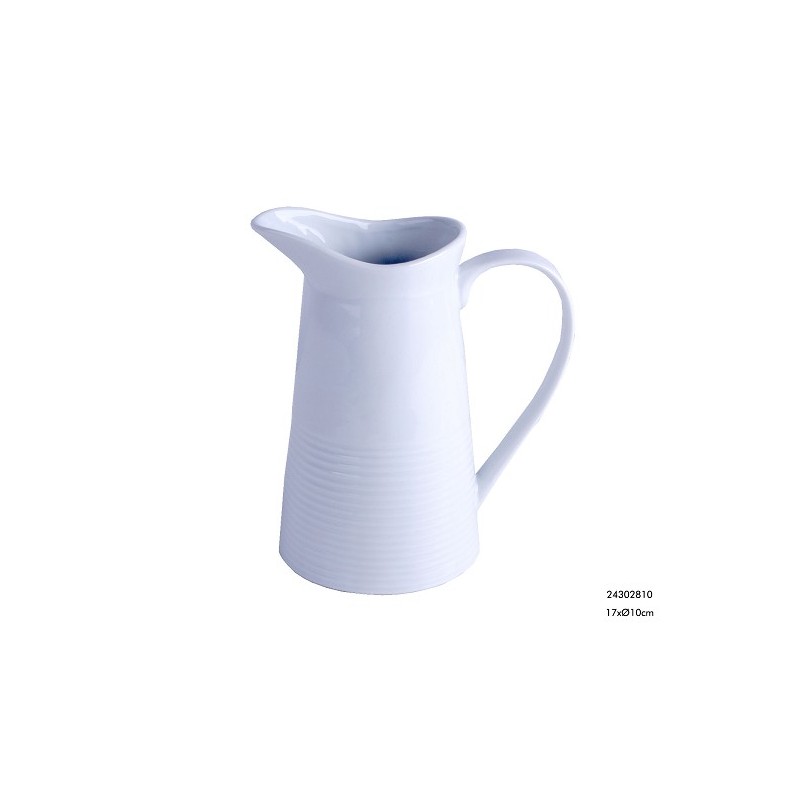 Melkkan 17xØ10cm m/handvat wit 700cc