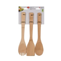 Set de spatules bambou 29,5 cm lot de 3 pièces