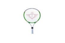 Tennisracket 25", Aluminium, met 2 tennis ballen, groen