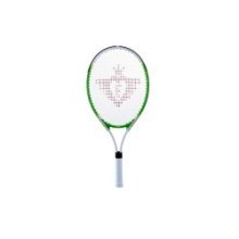 Raquette de tennis 25", Aluminium, avec 2 balles de tennis, verte