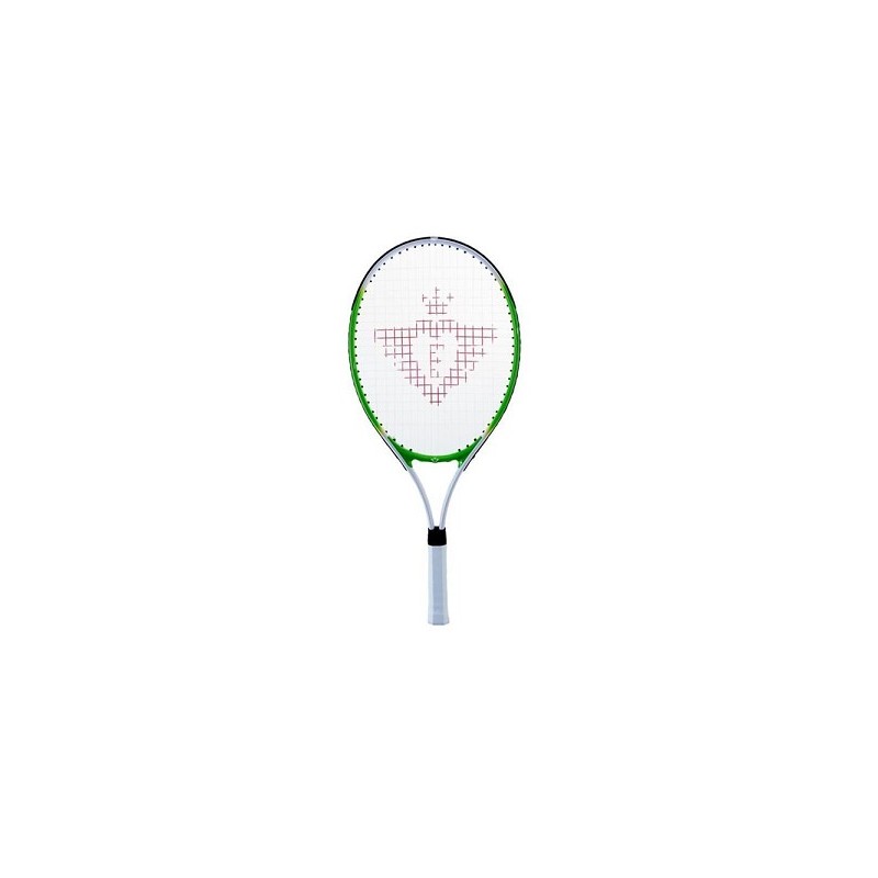 Raquette de tennis 25", Aluminium, avec 2 balles de tennis, verte