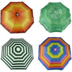 Parasol de plage diamètre 150 cm. disponible en différents imprimés