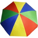 Parasol 250cm bandes colorées (non pliable)