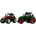 Tractor frictie groen of rood 20cm. In Vensterdoos