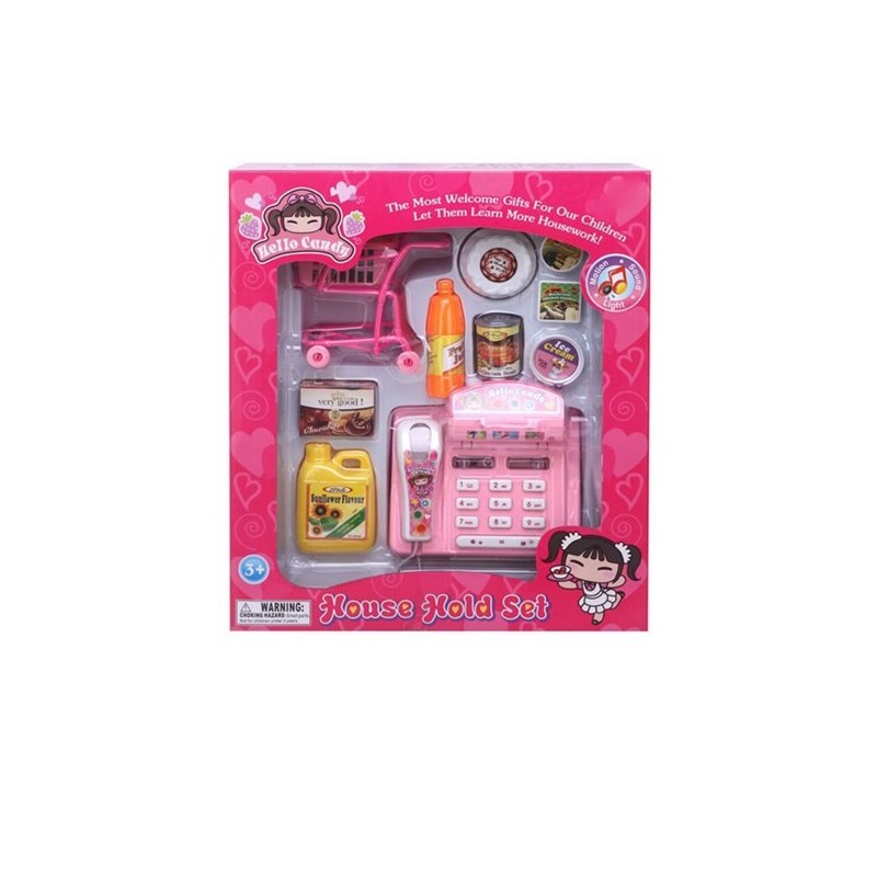 Scankassa roze met accessoires