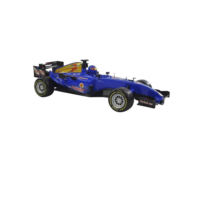 Formule 1 raceauto pullback blauw met licht en geluid 48cm