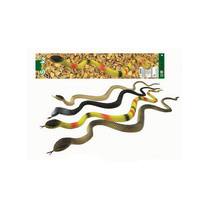 Slang plastic ca. 40cm verschillende kleuren