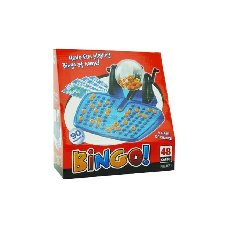 Bingomolen plastic met  90 nummers en 48 kaarten