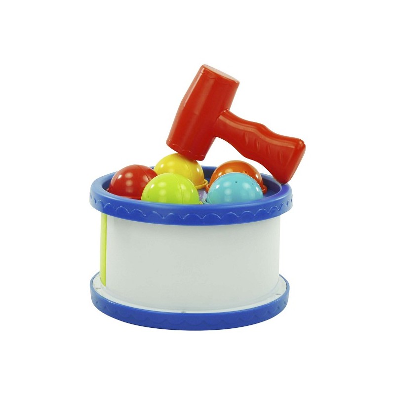 Hamerspel rond met ballen Ø16x10cm