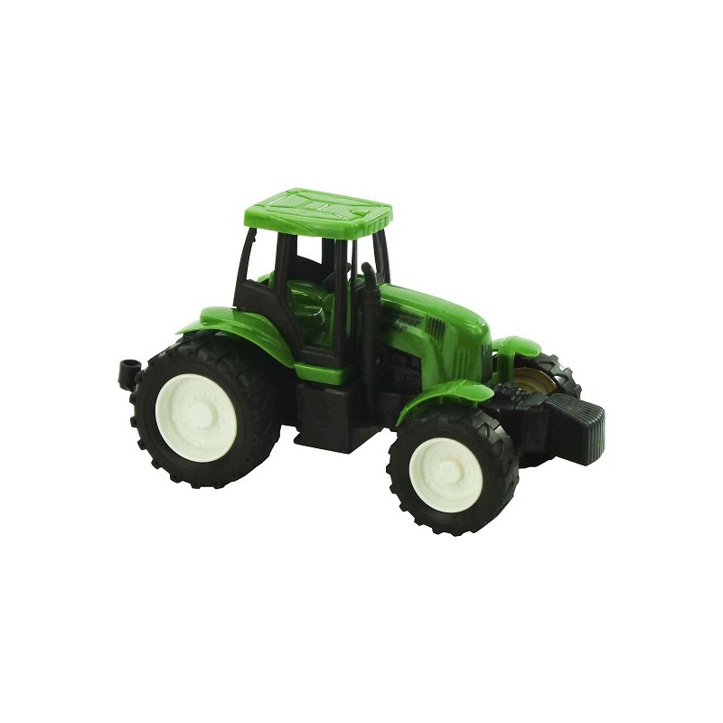 Tractor pull-back verkrijgbaar in rood of groen