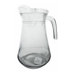 Schenkkan karaf glas glashelder 1,2 liter met deksel