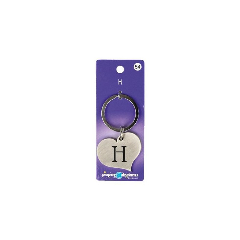 Hart sleutelhanger - H