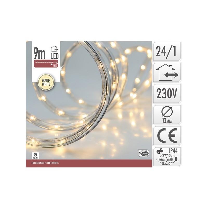 Corde lumineuse Led 9Mtr Blanc chaud