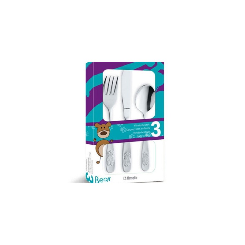 Amefa kinderset Beer 3-dlg in showdoos