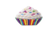 Intex Cupcake drijfmat luchtbed opblaasbaar 142x135cm