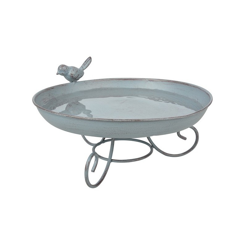 Esschert Design vogelbad Ø22cmx12cm metaal grijs