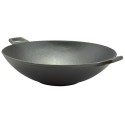 Wok en fonte 31x8,5 cm - Convient à tous feux dont induction et four. - NE passe PAS au lave-vaisselle