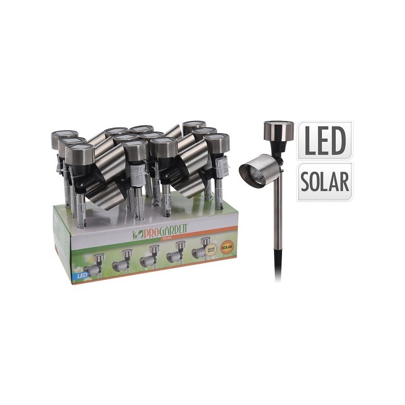 Solarlamp mini spot LED 24 cm hoog