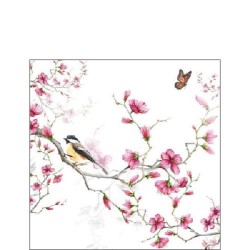 Ambiente Servetten Bird & Blossom 33cm 20 stuks