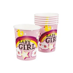 Boland Cup Baby girl jetable 250ml pack de 6 pièces