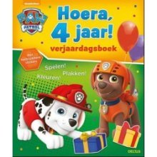 Deltas Paw Patrol Hoera, 4 jaar! Verjaardagsboek