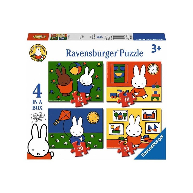 Puzzle Ravensburger Miffy s'amuse, 4-en-1