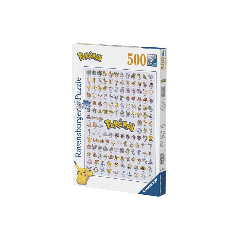 Ravensburger Puzzle Pokémon première génération, 500 pièces