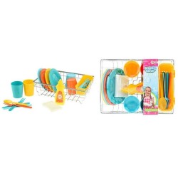 Toi Toys BRIGHT&CLEAN Ensemble de jeu vaisselle avec accessoires.