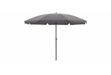 Parasol Las Palmas push-up 200 cm gris avec cantonnière