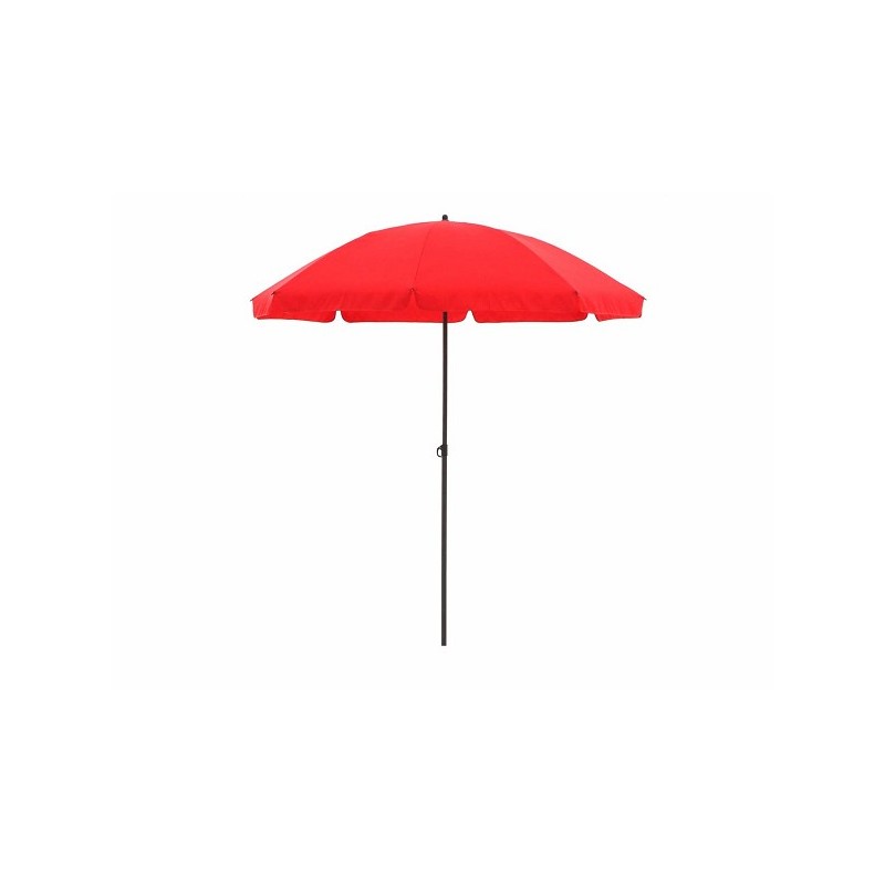 Parasol Las Palmas push-up 200 cm rouge avec volant