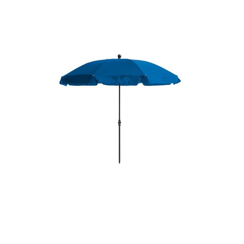 Parasol Las Palmas push-up 200 cm aqua avec cantonnière